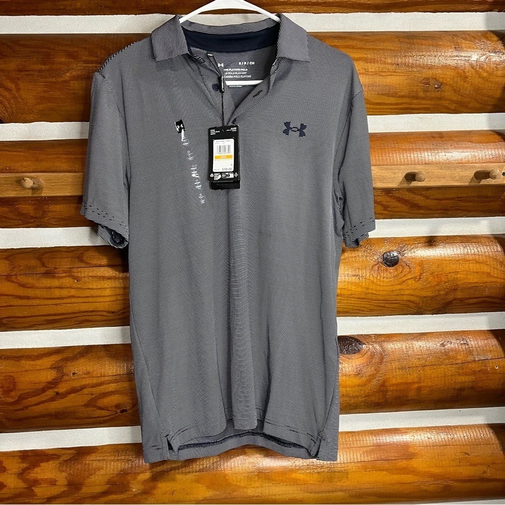 Under Armour Men's Charcoal Polo Shirt small‎